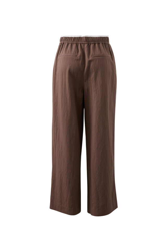 Mim Pleat Pant, BRUNETTE BROWN