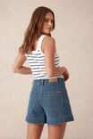 Esther Denim Patch Pocket Short, FRESH INDIGO - alternate image 3
