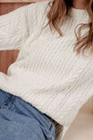 Chunky Cable Knit, WINTER WHITE - alternate image 4