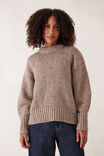 Lofty Knit Crew, TAUPE FLECK - alternate image 5
