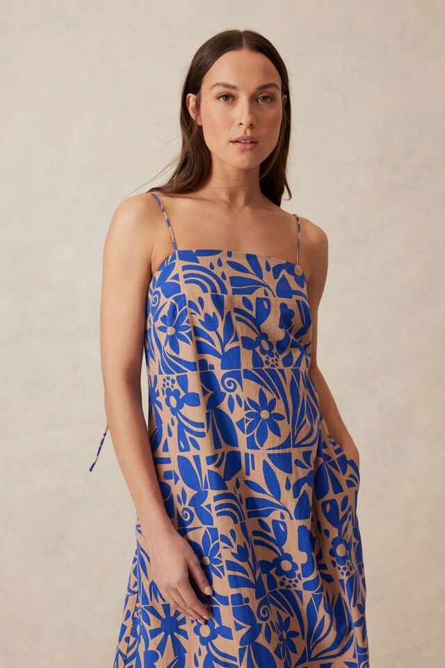 Poolside Dress Jf, POOLSIDE PRINT