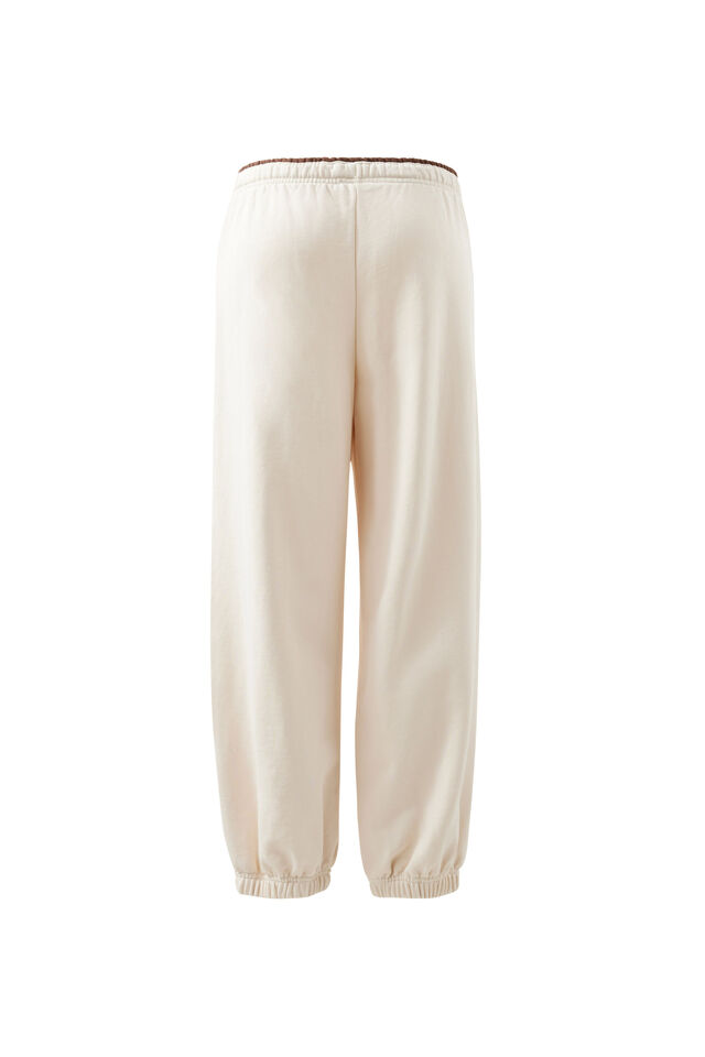 Bowie Barrel Leg Trackpant, BUFF CONTRAST CHOCOLATE BIND