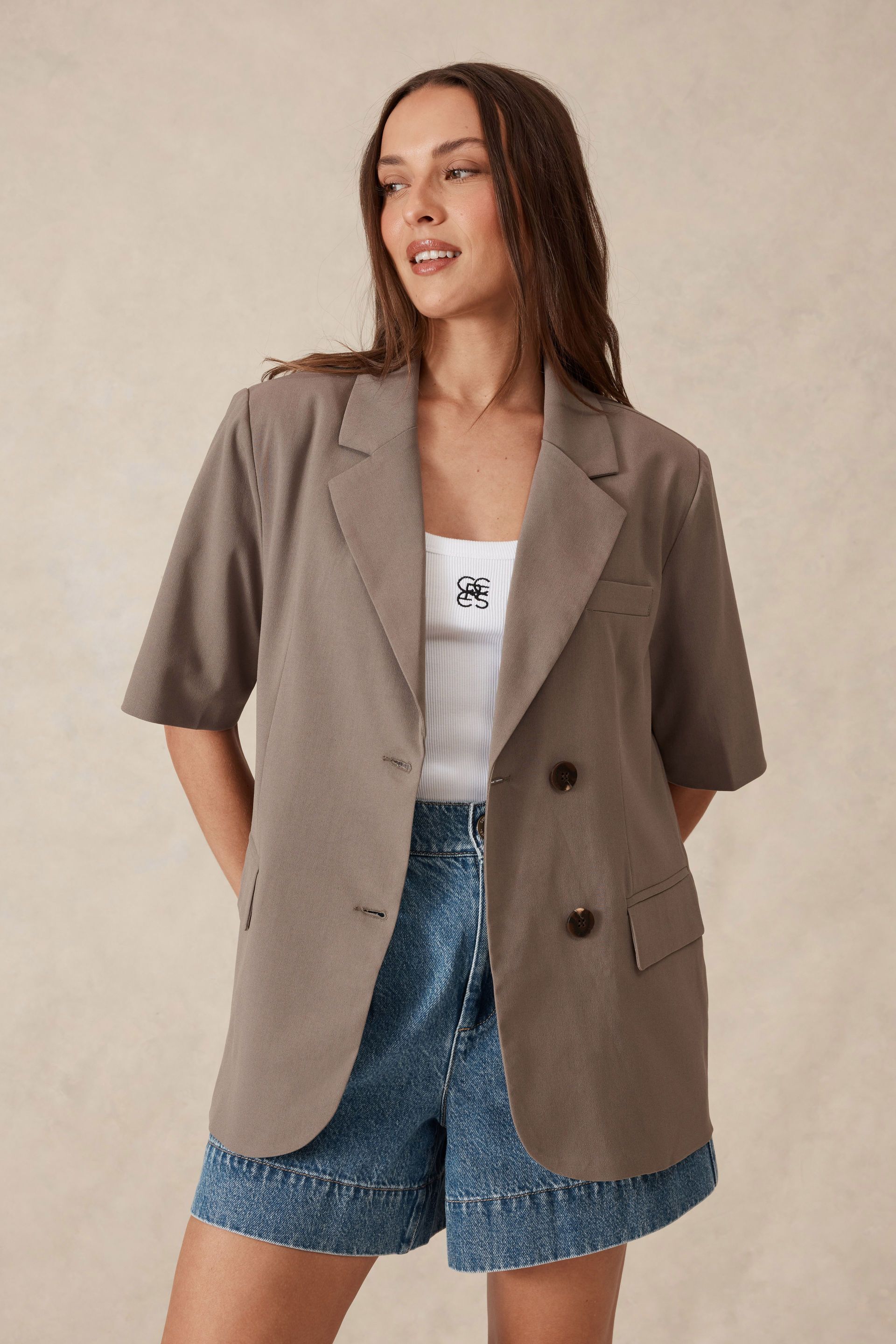 Short Sleeve Blazer