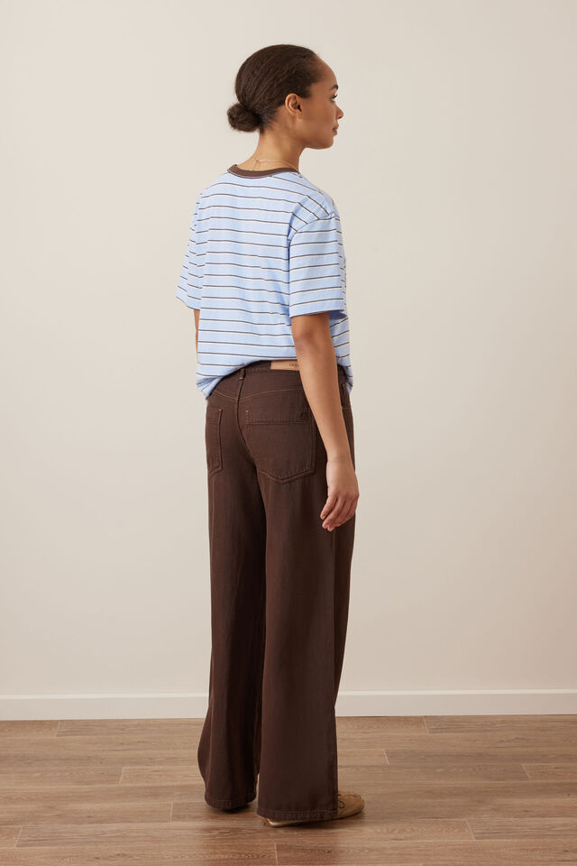 Willow Soft Wide Leg Jean, CHOCOLATE