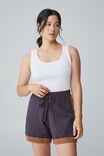 Contrast Knit Short In Organic Cotton, INK AND GINGER