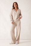 Collared Soft Knit, OATMEAL MARLE - alternate image 5