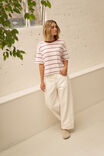 Brea Boxy Tee, SUNFADED PINK/MULBURRY STRIPE - example image 6