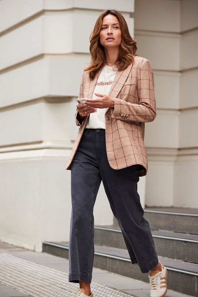 Heritage Blazer, CAMEL WOOL BLEND