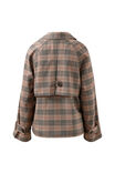 Lexi Short Trench, BROWN CHECK - example image 3