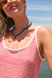 Fia Stripe Knit Tank, FIERY RED ECRU STRIPE - alternate image 5