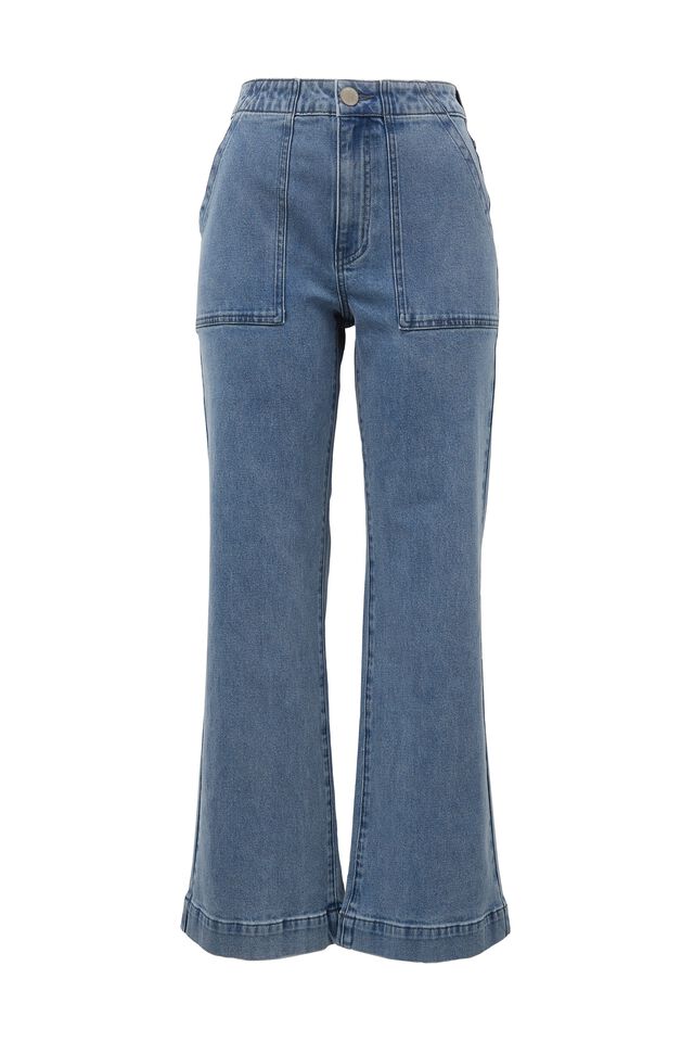 Utility Comfort Stretch Jean, INDIGO DENIM