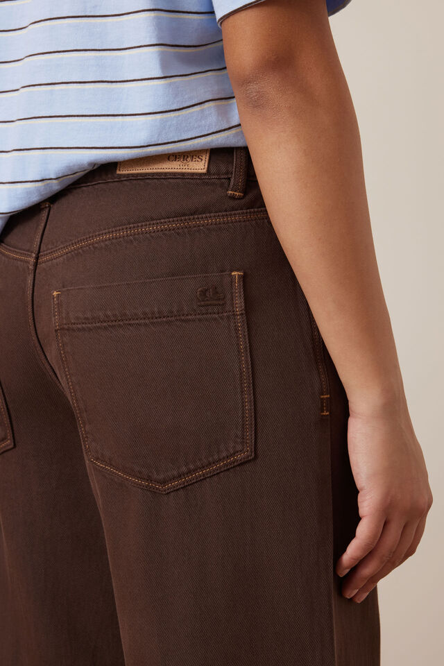 Willow Soft Wide Leg Jean, CHOCOLATE