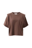 Rainey Pleat Sleeve Tee, BRUNETTE BROWN - alternate image 2