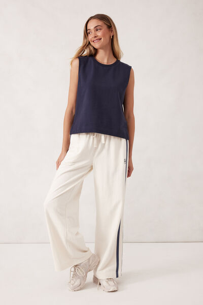 Sporty Terry Top, NEW NAVY