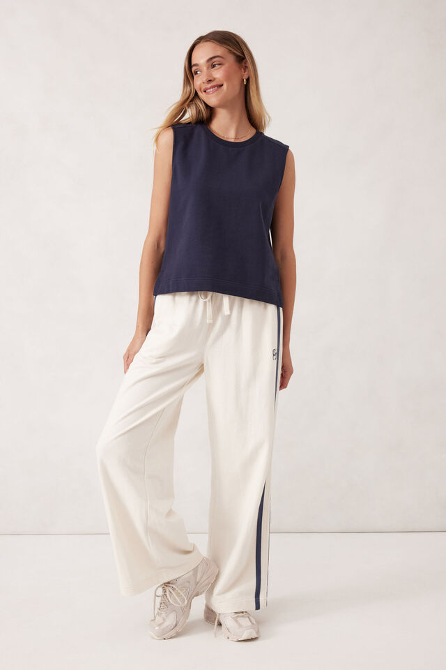 Sporty Terry Top, NEW NAVY