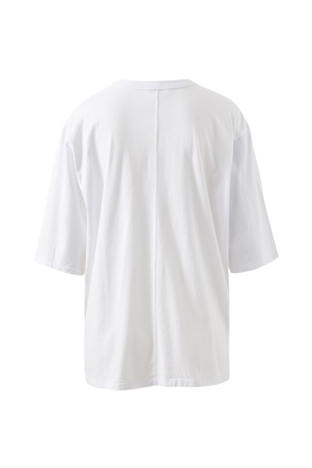 Liv Oversized Tee, WHITE/SUMMER LOBSTERS