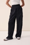 Satin Utility Pant, BLACK RECYCLED FIBRES - alternate image 4