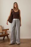The Lounge Pant, WINE CHOC BLUE CHECK - alternate image 4