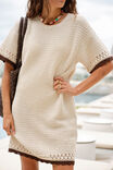 Bea Knit Mini Dress, ECRU - alternate image 4