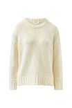 Sage Chunky Knit Crew, MARSHMALLOW - alternate image 2