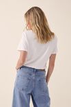 Little Tee In Organic Cotton, WARM WHITE - alternate image 3
