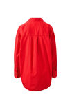 Peta Oversized Shirt, HERITAGE RED - example image 3