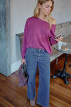 Evie Wide Leg Jean, FRESH INDIGO - alternate image 5