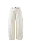 Darted Barrel Jean, FRESH ECRU - alternate image 2