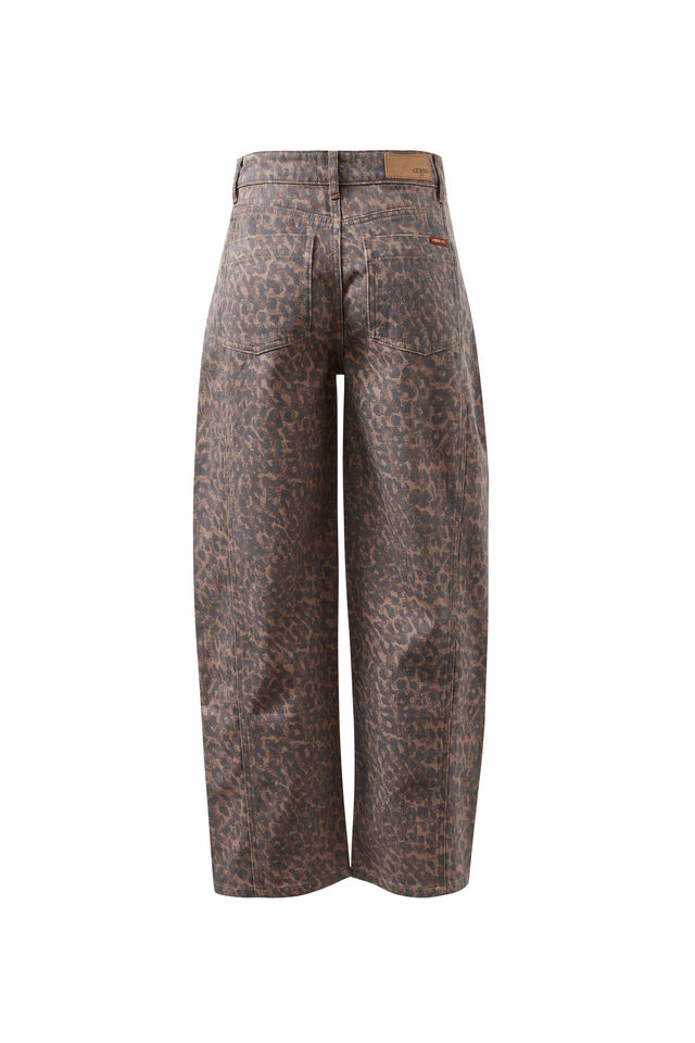 Harper Barrel Jean, LEOPARD