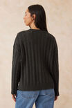 Soft Cable Knit, PEPPERCORN MARLE - alternate image 3