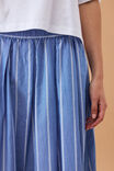 Florence Maxi Skirt, OXFORD BLUE WHITE STRIPE - alternate image 7