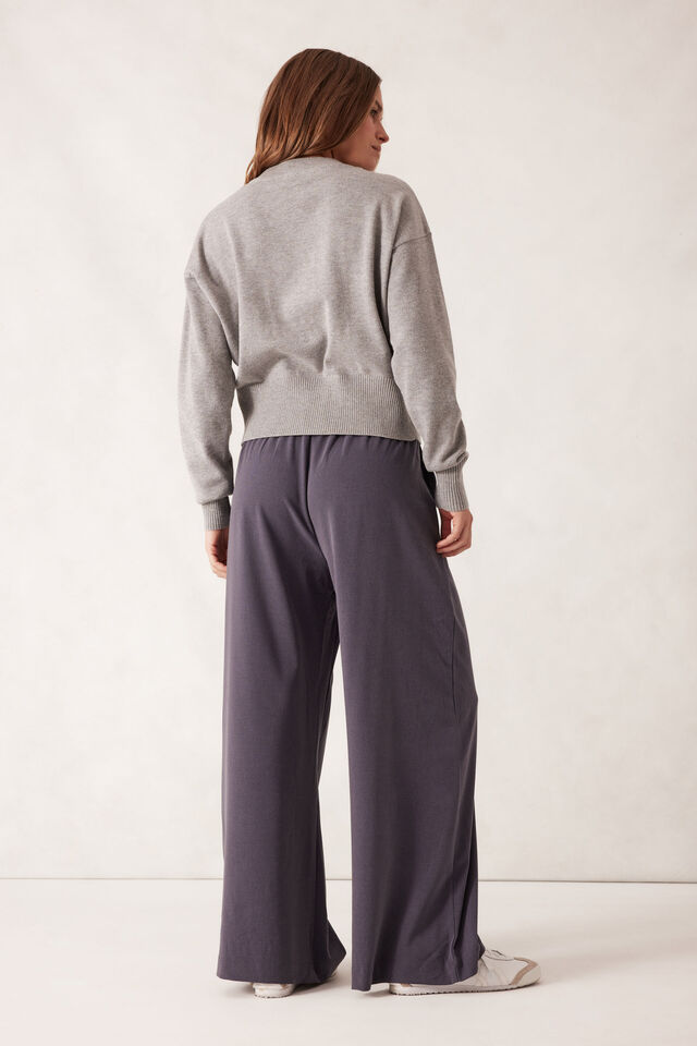 Drawstring Suiting Pant, FOG BLUE