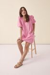 Emma Hawkins Tunic Dress In Cotton Linen Blend, SACHET PINK - alternate image 5