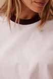 Ringer Tee, WHITE/RAISIN - alternate image 6