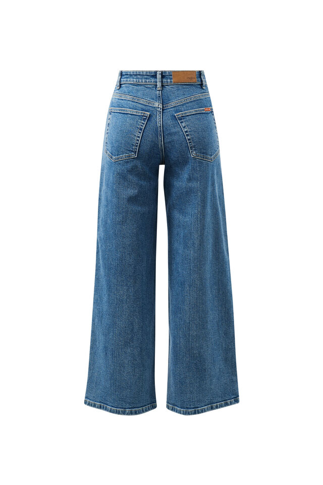 Evie Wide Leg Jean, FRESH INDIGO