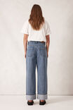 Loose Cuff Jean, WORN BLUE - example image 3