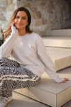 Relaxed Drawstring Pant, LEOPARD LINEN BLEND - alternate image 4