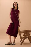 Daisy Diamond Knit Midi Dress, POMEGRANATE - alternate image 4