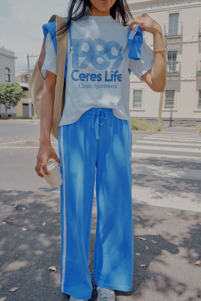 Stevie Slouchy Tee, WHITE/80 S SPORT