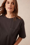 Boa Boxy Pocket Tee, PHANTOM - alternate image 5