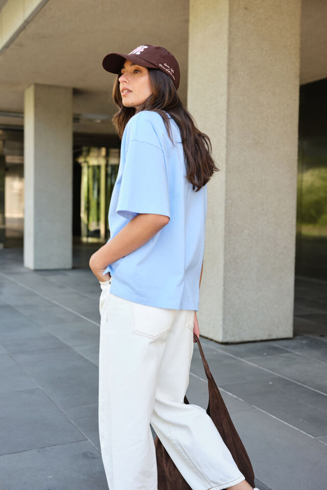 Ceres Life X Bhf Love Tee, SKY BLUE/CHOCOLATE