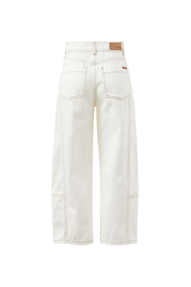 Demi Barrel Jean, ECRU