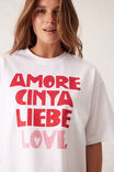 Ceres X Bhf Love Tee, AMORE WHITE - alternate image 4