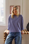 POLO BLUE/WHITE STRIPE
