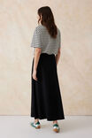 Soft Maxi Skirt, BLACK - alternate image 3