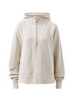 Raglan Half Zip Hoodie, ALMOND - alternate image 2