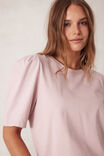 Pleat Sleeve Tee, BLUSH PINK - alternate image 5