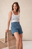 Esther Denim Patch Pocket Short, FRESH INDIGO - alternate image 6