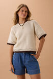 Blair Knit Tee, ECRU - alternate image 5