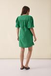 Tunic Dress In Cotton Linen Blend Eh, GUMDROP GREEN - alternate image 3